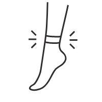 足口を通常よりも大きい設計で展開。よく伸びて、くいこみにくい。